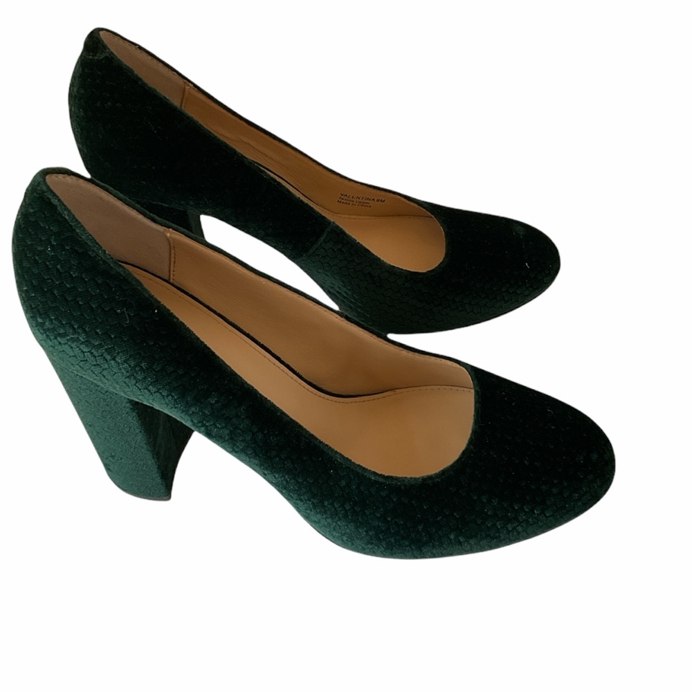 Botkier Emerald Green Block Heels Pump Shoes